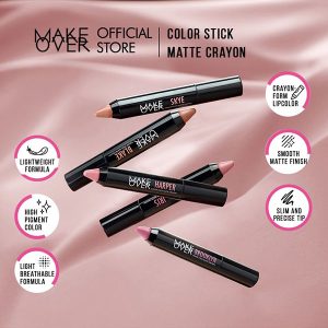 Make Over Color Stick Matte Crayon 2.6 G - Lipstick Matte Makeover - Image 3
