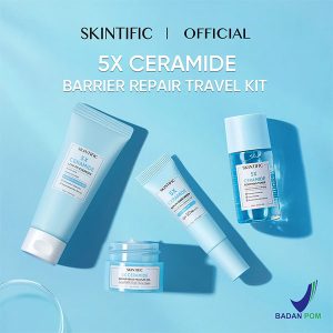 SKINTIFIC 5X Ceramide Travel Kit Skincare Paket Moisturizer - Image 3